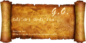 Gödri Orália névjegykártya